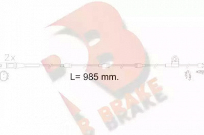 R BRAKE 610621rb -  Сигнализатор, износ тормозных колодок